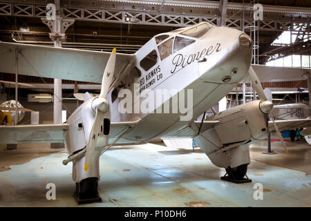 De Havilland Dragon Rapid Aircraft im Manchester Aircraft Museum Stockfoto