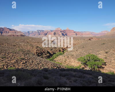 Die Tonto Trail zwischen Indian Garden Campground und Horn Creek im Grand Canyon National Park, Arizona. Stockfoto