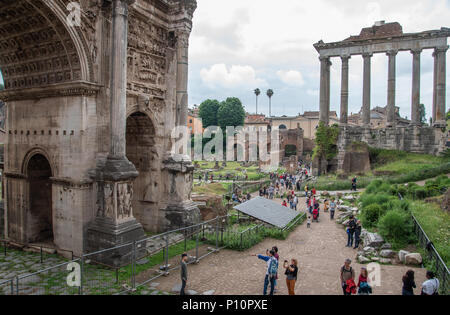 Foro Romano, Rom, Italien Stockfoto