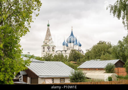 Malerische Aussicht auf die Susdaler Kreml, Russland. Golden Ring von Russland Stockfoto