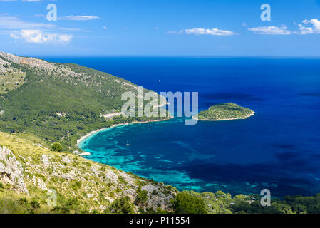 Playa de Formentor - schöne Küste von Mallorca, Spanien, Europa Stockfoto