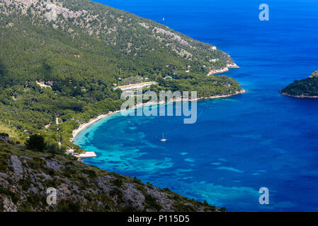 Playa de Formentor - schöne Küste von Mallorca, Spanien, Europa Stockfoto