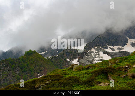 Awesome eindrucksvolle Aussicht der italienischen Berge top Stockfoto