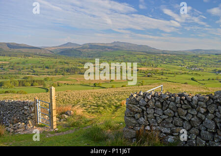 Arenigs Fach und Fawr von Aran Fawddwy Stockfoto