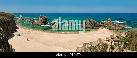 Porto Covo, Praia da Samoqueira, Alentejo, Portugal Stockfoto