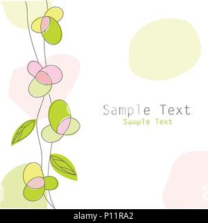 Hand gezeichnet Floral nahtlose Muster Stock Vektor