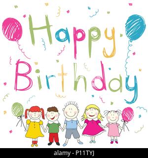 Happy Birthday card Stock Vektor