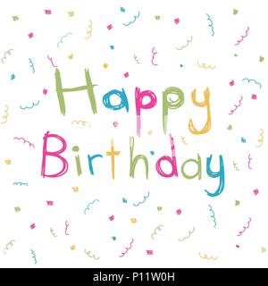 Happy Birthday card Stock Vektor