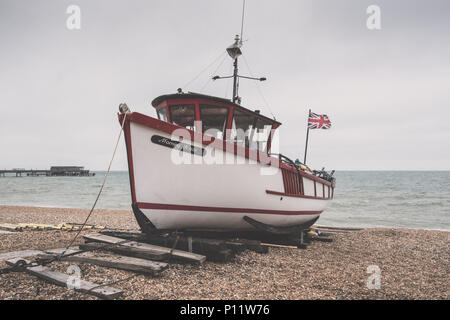 Angeln Boot Drive, Summerstrand, Deal, Kent Stockfoto