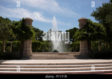 Popp Brunnen im Park die Stadt New Orleans, New Orleans, Louisiana. Stockfoto