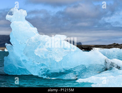 Blue Ice vom Gletscher Vatnajökull Lagune Stockfoto