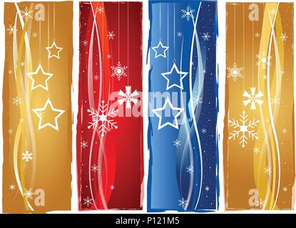 Frohe Weihnachten Grußkarten Stock Vektor