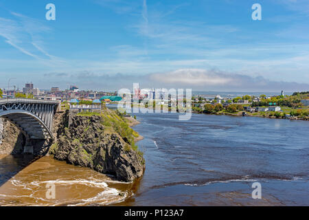 Reversieren Falls Bridge, St. John, New Brunswick, Kanada Stockfoto