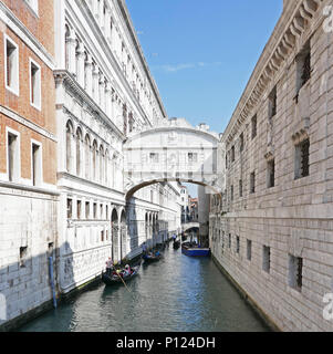 Seufzerbrücke Ponte dei Sospiri), Venedig, Italien Stockfoto