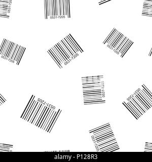 Barcode Vertrieb icon nahtlose Muster Hintergrund. Geschäftskonzept Vector Illustration. Barcode Pattern. Stock Vektor