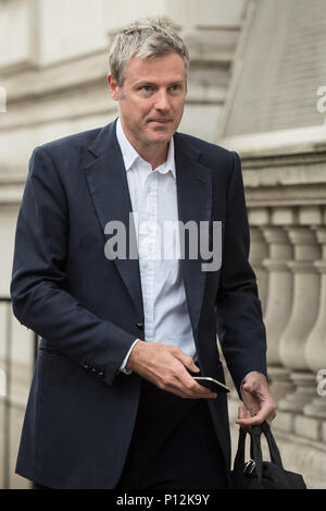 Downing Street, London, UK. 26. September 2016. Zac Goldsmith, MP für Richmond Park und North Kingston, kommt an der Downing Street, London. Stockfoto