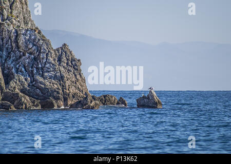 Szenerien von der wunderschönen Küste von Amalfi. So wie in der Chorus deldi des Meeres verloren zu gehen. Stockfoto