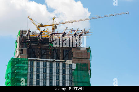Die Baustelle. Bitte ähnliche Bilder in meinem Portfolio sehen. Stockfoto