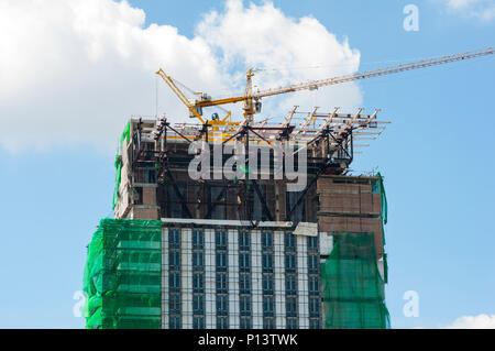 Die Baustelle. Bitte ähnliche Bilder in meinem Portfolio sehen. Stockfoto