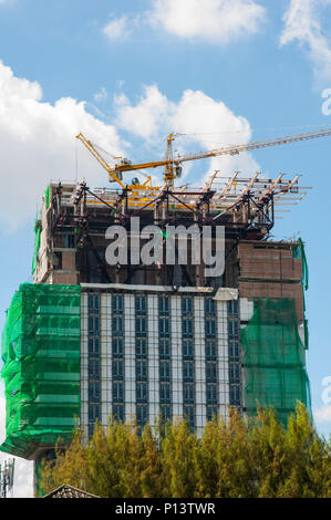 Die Baustelle. Bitte ähnliche Bilder in meinem Portfolio sehen. Stockfoto