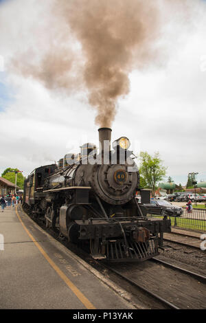 Die Essex Steam Train in Essex, Connecticut Stockfoto