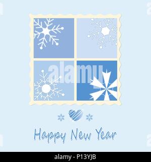 Happy New Year Karte Stock Vektor