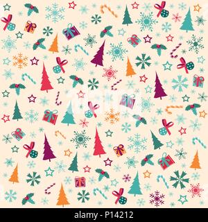 Frohe Weihnachtsgrußkarte Stock Vektor