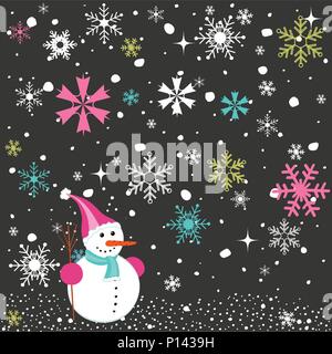 Frohe Weihnachtsgrußkarte Stock Vektor