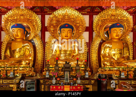 Buddha in Tempel der Sechs Banyan Bäume, Guangzhou, China Stockfoto
