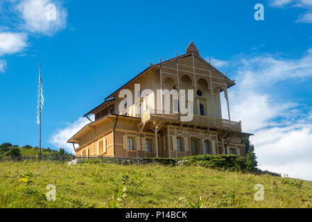 Schachen Schloss in den deutschen Alpen Stockfoto