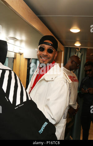 East Rutherford, NJ, USA. 10 Juni, 2018. Swizz Beatz bei Hot97 Summer Jam 2018 MET Life Stadion in East Rutherford, New Jersey am 10. Juni 2018. Credit: Walik Goshorn/Medien Punch/Alamy leben Nachrichten Stockfoto