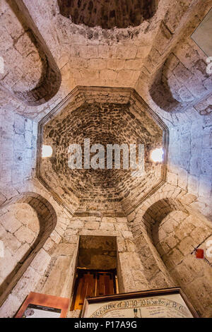 Innenansicht der Jesuit MisioÌn de San Francisco Borja, Baja California, Mexiko Stockfoto