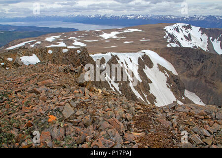 Der Blick auf den Beagle Kanal von Paso Virginia entlang der Dientes Stromkreis Stockfoto