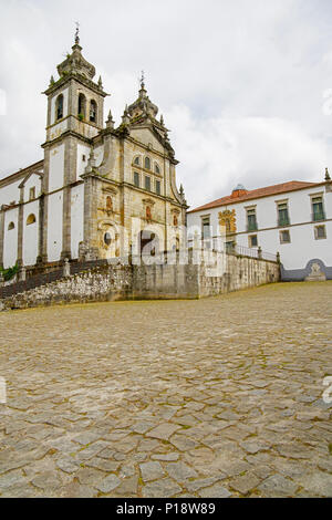 Blick auf das Kloster von São Martinho de Tibães, Braga, Portugal. Stockfoto