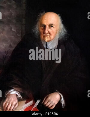 Thomas Hobbes von Malmesbury (1588-1679), Porträt 1676. Stockfoto