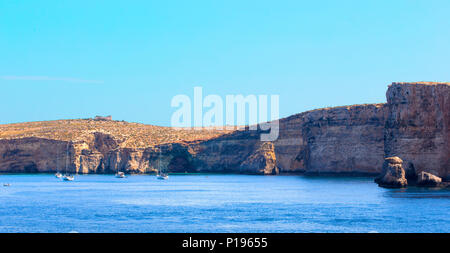 Comino Insel mit Blue Lagoon auf Malta, EU Stockfoto