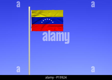 Flagge Venezuela, Südamerika,, 1802 von Venezuela, Suedamerika, Stockfoto