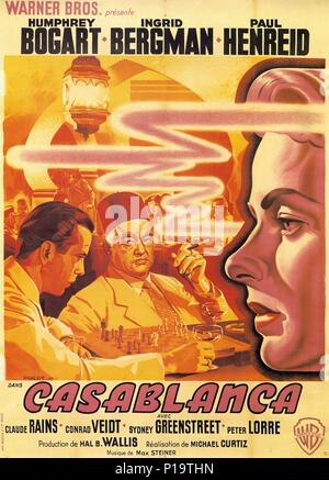 Original Film Titel: Casablanca. Englischer Titel: Casablanca. Regisseur: Michael Curtiz. Jahr: 1942. Quelle: WARNER BROTHERS/Album Stockfoto