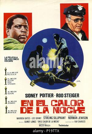 Original Filmtitel: IN DER HITZE DER NACHT. Englischer Titel: IN DER HITZE DER NACHT. Regisseur: Norman Jewison. Jahr: 1967. Credit: MIRISCH/UNITED ARTISTS/Album Stockfoto