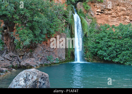 Queda do Vigario Wasserfall in Alte. Algarve, Portugal Stockfoto