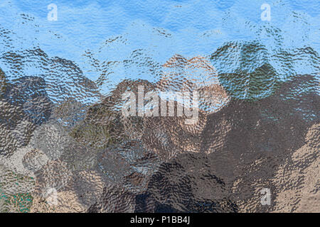 Frosted Bad privacy Glas Textur Hintergrund Stockfoto