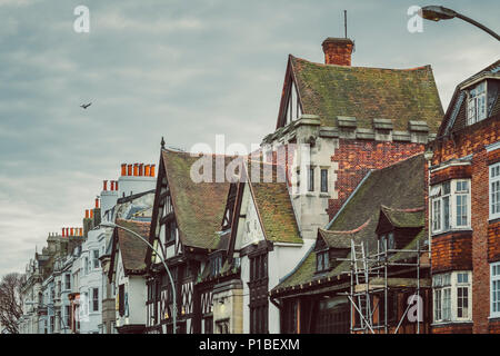 Verschiedene architektonische Stile, Brighton, England Stockfoto