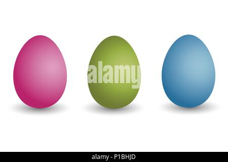 Bunten Eiern Stock Vektor