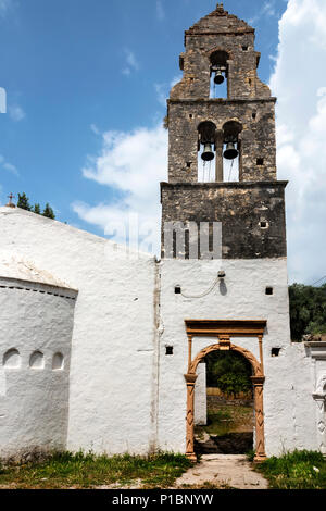 Dorfkirche in Paxos. Stockfoto