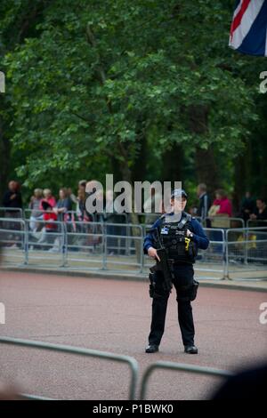 Queens 92. Geburtstag Parade in London Stockfoto