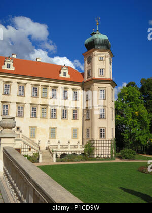 Barockschloss in Mnisek pod Brdy Stadt, Tschechische Republik Stockfoto