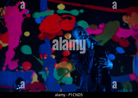 Toronto, Kanada. 11. Juni 2018. Dave Gahan von DEPECHE MODE im Air Canada Centre auf der 'Global Spirit Tour" in Toronto, Kanada. Credit: topconcertphoto/Alamy leben Nachrichten Stockfoto