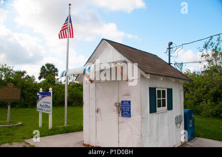 Die winzige, einem Zimmer, der US-Post Ohopee FL ist die kleinste in den Vereinigten Staaten! Stockfoto