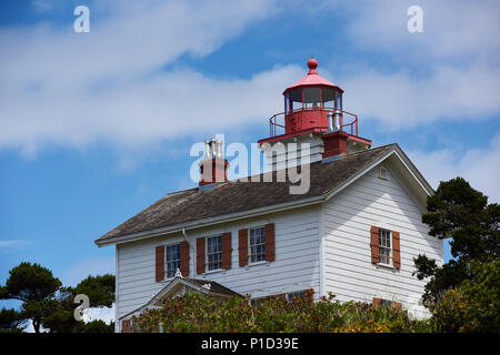 Yaquina Bay Lighthouse, Newport, Oregon Stockfoto