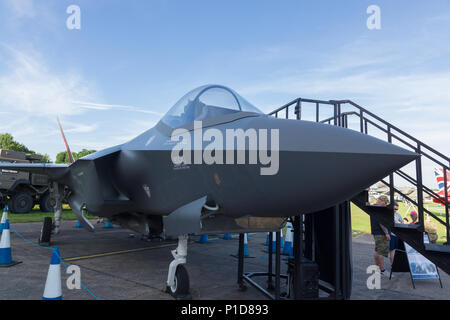 Lockheed Martin F-35 Lightning II mock up eine Air Show im Jahr 2018 Stockfoto